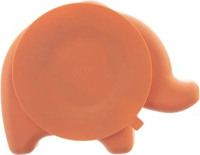 Narancssárga szilikon gyerek tányér 18x23 cm Elephant – Orion