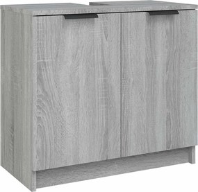 vidaXL sonoma színű szerelt fa fürdőszobaszekrény 64,5x33,5x59 cm