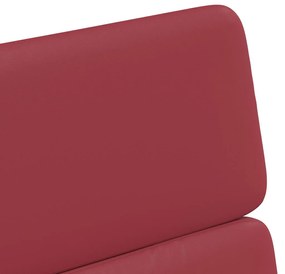 Kerekes Étkező Székek 2 pcs bordó 58 x 65 x 98 cm Műbőr