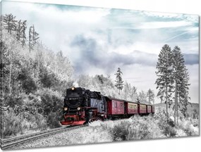 Képek 120x80 Vonat és téli aura