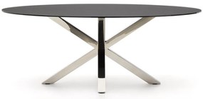 Étkezőasztal üveg asztallappal 100x200 cm Argo – Kave Home