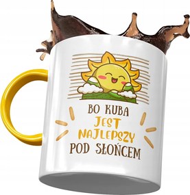 Sárga Bögre Jakab Kuba Férj Kolléga Ajándék Nyomtatott Fotóval