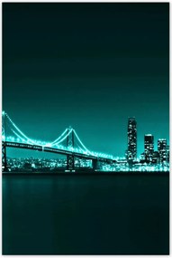 Poszterek 80x120 Türkiz kilátás híd