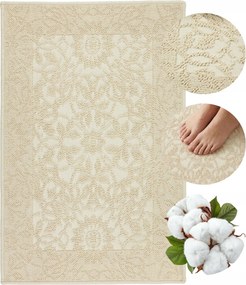 Szállodai pamut fürdőszobaszőnyeg 60x90cm nedvszívó csúszásgátló szőnyeg