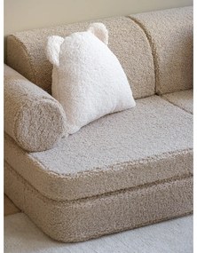 Világosbarna buklé gyerek kanapé 132 cm Settee – Wigiwama