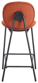 Téglavörös bárszék szett 2 db-os (ülésmagasság 65 cm) Cori – Marckeric