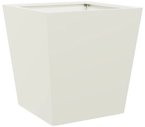 2 db fehér acél kerti növénytartó 40 x 40 x 40 cm