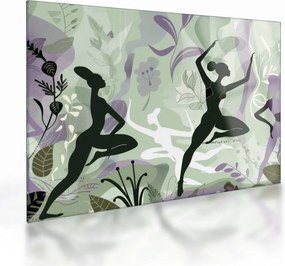 Üveg kép - A táncosok illusztrációja (70x50 cm)