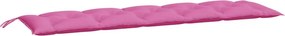 vidaXL rózsaszín oxford szövet kerti padpárna 180 x 50 x 7 cm