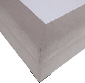 Boxspring ágy, 200x200, szürkésbarna Taupe, APRIL
