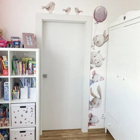 INSPIO Falmatricák - Akvarell állatok az ajtó körül
