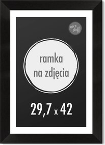 Képkeret 29,7x42 cm 42x29,7 A3 Fekete