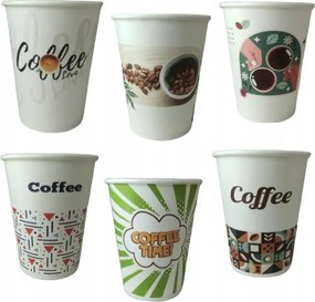 Papír kávés bögrék Coffee mix 400ml 50 db