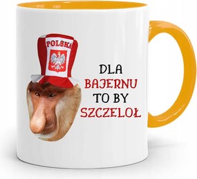 Sárga Bögre Hordozó Janusz Bajern Rés nyomott mintával