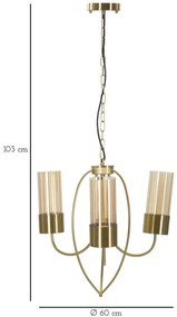 Mennyezeti lámpa versailles 3 lámpa ø 60x103cm