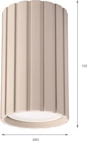 Brilagi - Spotlámpa CRISPINA 1xGU10/10W/230V 10 cm bézs