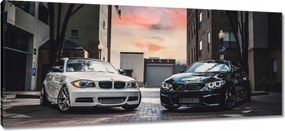 Vászonkép 100x40 Fekete-fehér Nővérek 2