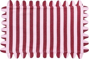 VEGAS STRIP pamut alátét 33x49cm , rózsaszín/piros