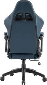 Irodai/gamer szék, kék, teherbírás 150 kg, SAMIE