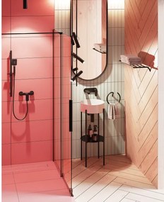 Prizma csúsztatható walk-in zuhanyfal_100x195, fekete
