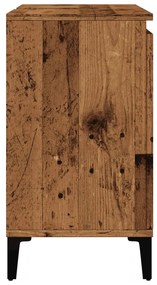antik fa színű szerelt fa mosdószekrény 58x33x60 cm