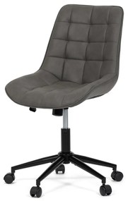 Scaun pivotant de birou cu tapițerie din material gri. KA-V3120