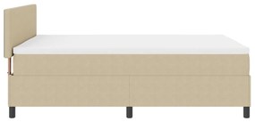 Boxspring Ágy matraccal és LED világítással Zöld Szürke 140x200 cm Bársony Szövet