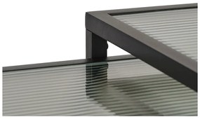 Üveg tárolóasztal szett 2 db-os 50x50 cm Bronco – Unique Furniture