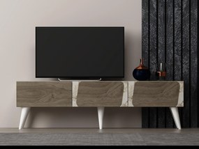 TV asztal/szekrény Sepiva (mramor + orech) . Akció -22%. 1095262