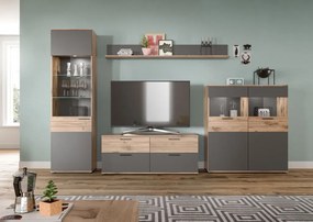 Mason 1 nappali bútorszett nox tölgy/bazaltszürke