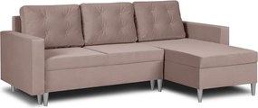 GEST Kinyitható sarokkanapé Rózsaszín