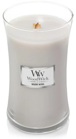 WoodWick WARM WOOL nagy illatgyertya