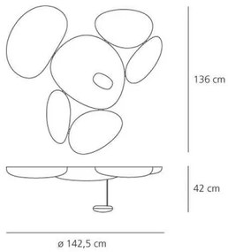 Artemide 1245110A - LED Dimmelhető mennyezeti lámpa SKYDRO LED/29W/230V 3000K