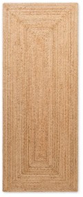 Natúr színű kétoldalas kézi szövésű juta futószőnyeg 80x200 cm Sharmila Natural Brown – Hanse Home