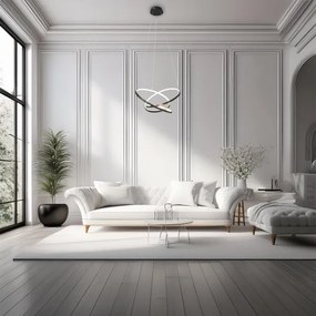 LED Csillár zsinóron EMPOLI LED/55W/230V fekete