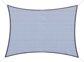 Outsunny Téglalap alakú Napernyő Vitorla Napernyő 4x3 m UV Védelemmel Teraszon, Hordtáskával, Rozsdamentes Acél Gyűrűkkel és Kötözőkkal Kerthez és Ter