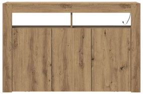 Oldalszekrény Artisan Tölgy Mérnöki Fa 116 x 30 x 75 cm