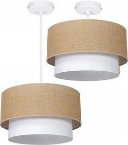 Függőlámpa Juta Búra Boho Stílus 45CM Duo