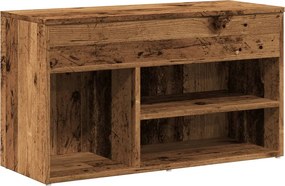 vidaXL antik fa színű szerelt fa cipőtároló pad 80 x 30 x 45 cm