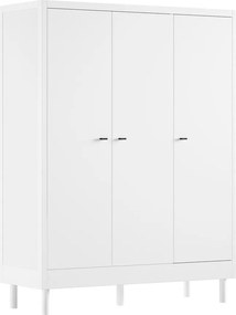 Fehér bükkfa gyerek ruhásszekrény 146x190x55 cm Forrest – Vipack