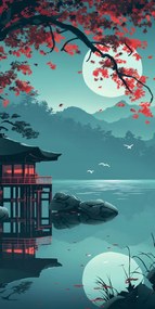 Poszter 50x100cm Japán pavilon