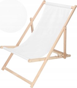Fából Készült Strand Napozóágy Összecsukható Kerti Napozóágy Fehér Gyártó