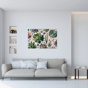 Kép - Pozsgás növények (90x60 cm)