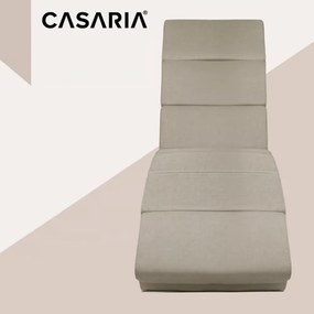 LONDON pihenő fotel masszázs- és fűtőfunkcióval, 186×55×89cm, bézs Casaria