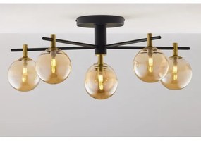 Jupiter 2033 - Felületre szerelhető csillár FIGARO 6xG9/10W/230V fekete/arany/bézs