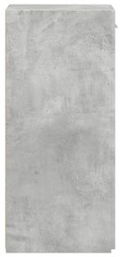 betonszürke szerelt fa tálalószekrény 30 x 42,5 x 93 cm