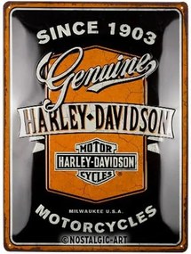 Fém tábla Harley-Davidson - Genuine Motorcycles