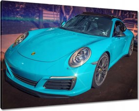 Vászonkép 100x70 Türkiz Porsche Türkiz