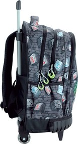 Minecraft Metro Art gurulós iskolatáska, táska 46 cm