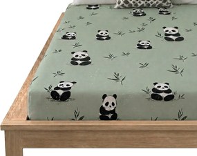 Mikroszálas lepedő PANDA RELAX mentás 90x200 cm